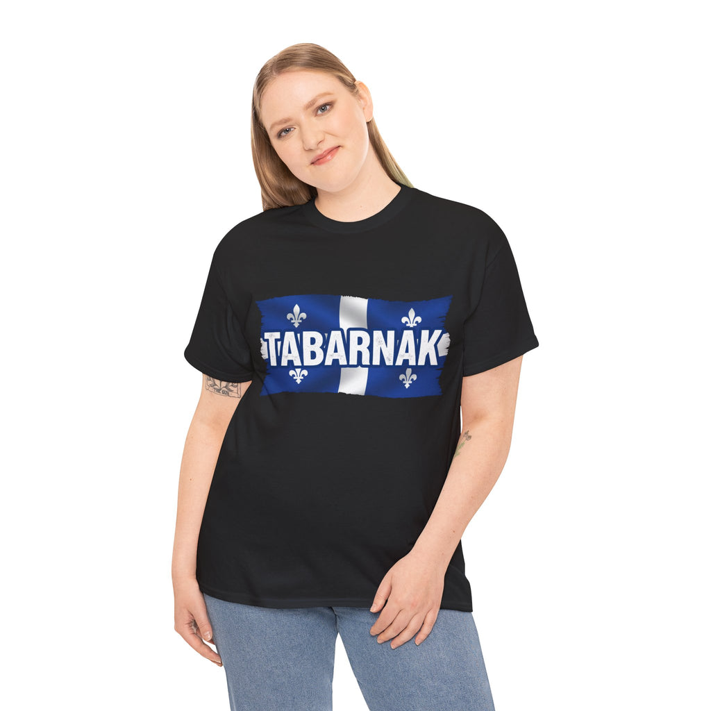 Tabarnak Quebec Flag Tee — Funny Quebecois Pride T-Shirt