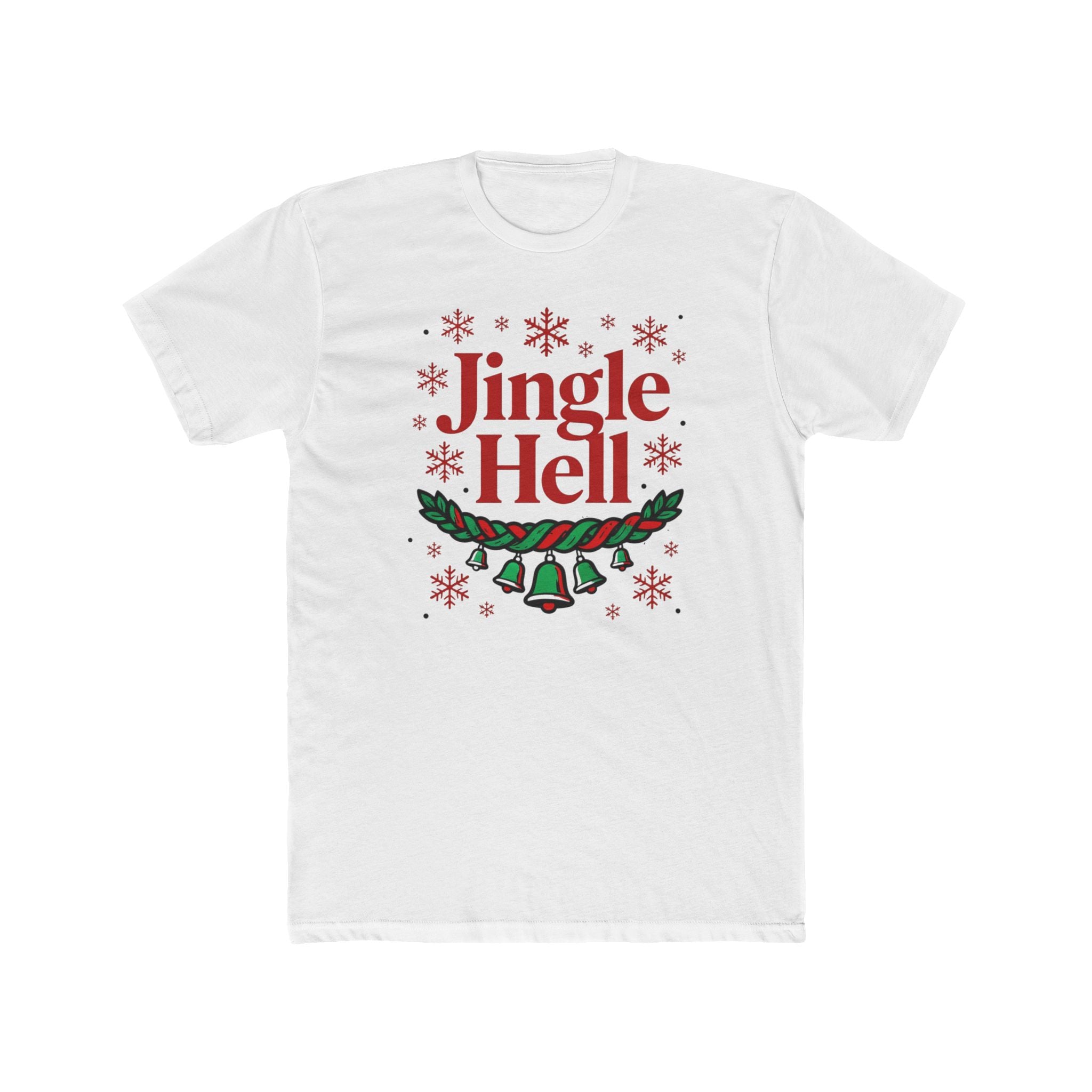 Jingle Hell Unisex Cotton Crew Tee - Fun Holiday Graphic T-Shirt
