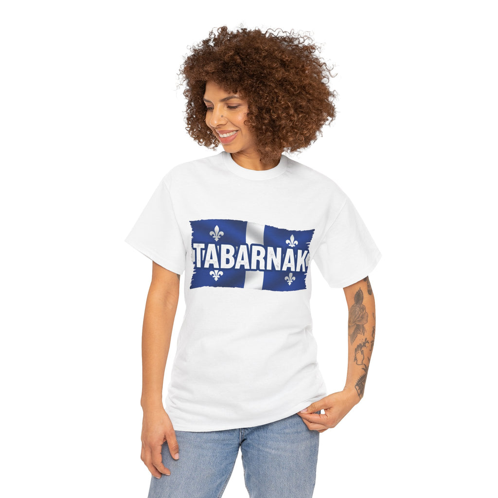 Tabarnak Quebec Flag Tee — Funny Quebecois Pride T-Shirt