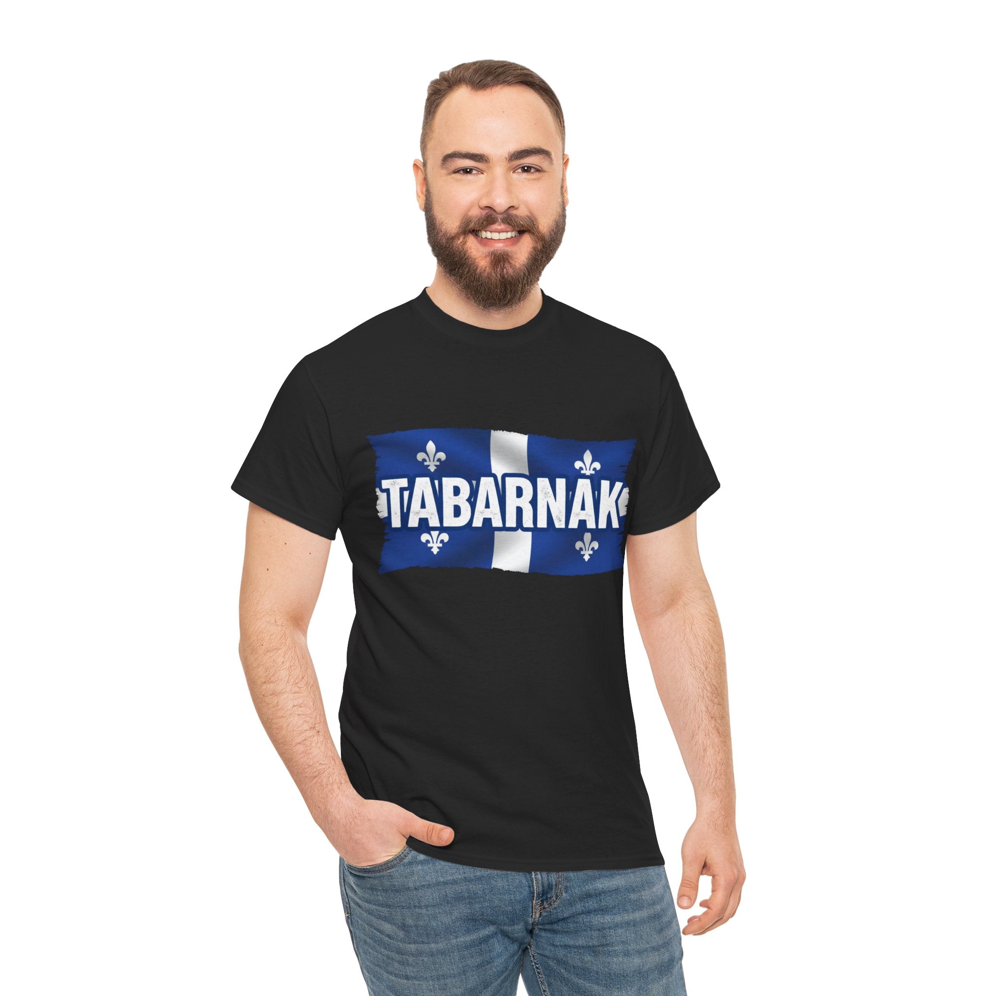 Tabarnak Quebec Flag Tee — Funny Quebecois Pride T-Shirt