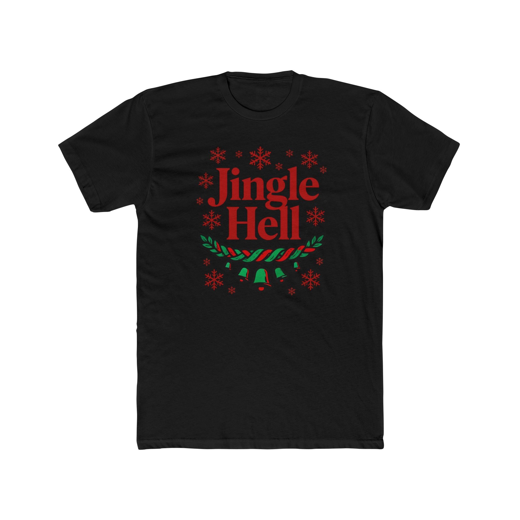 Jingle Hell Unisex Cotton Crew Tee - Fun Holiday Graphic T-Shirt