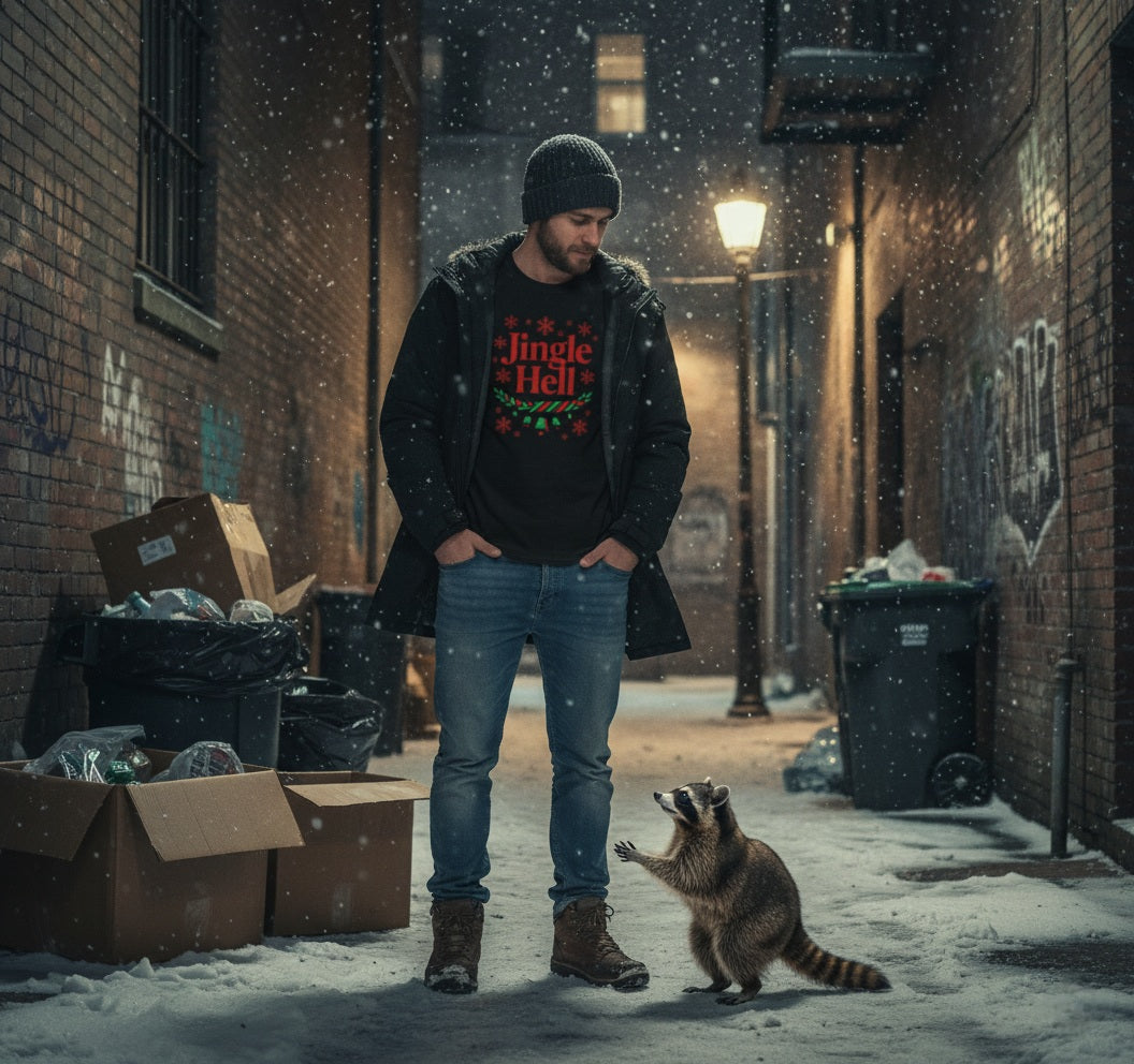 Jingle Hell Unisex Cotton Crew Tee - Fun Holiday Graphic T-Shirt