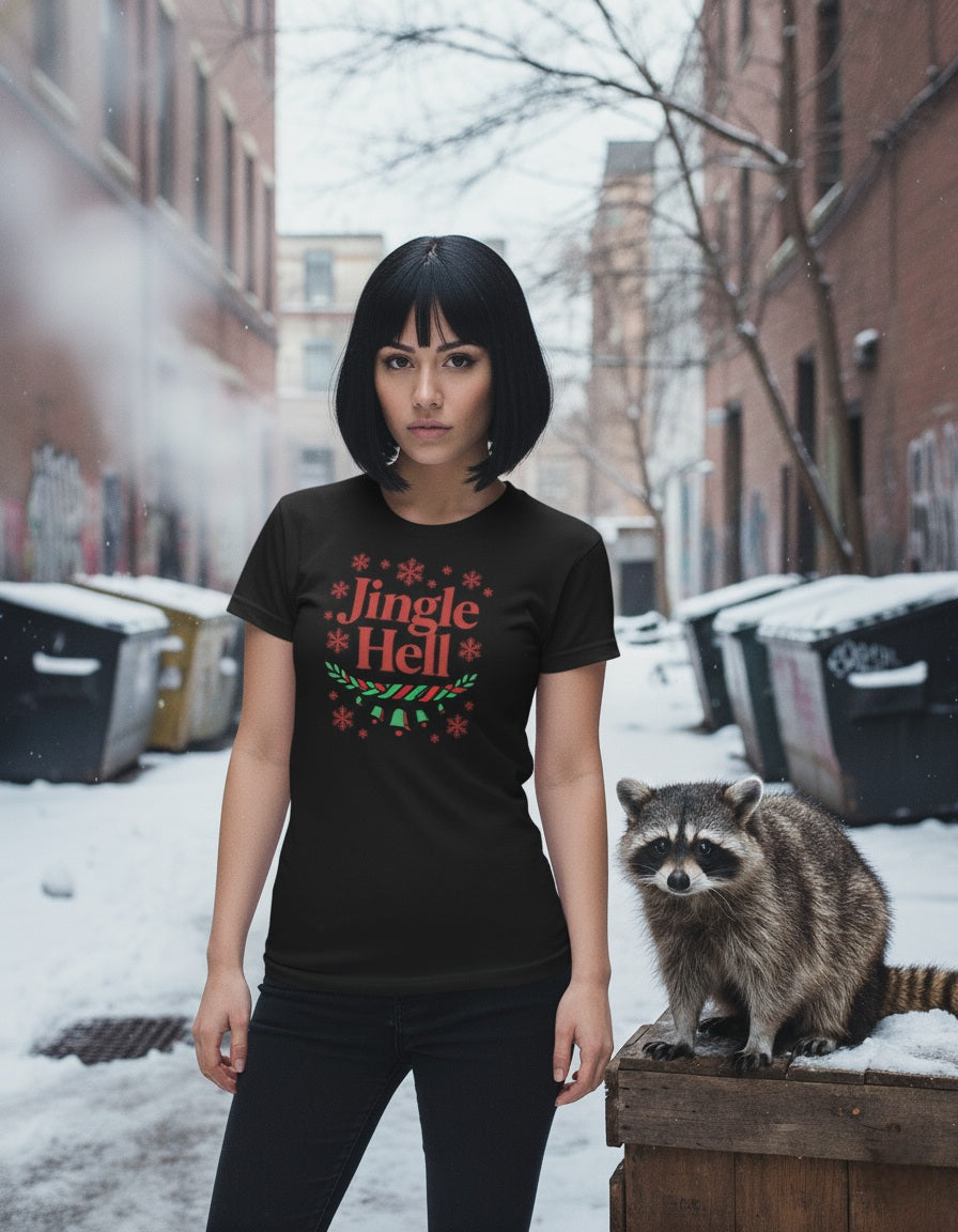 Jingle Hell Christmas Tee for Women