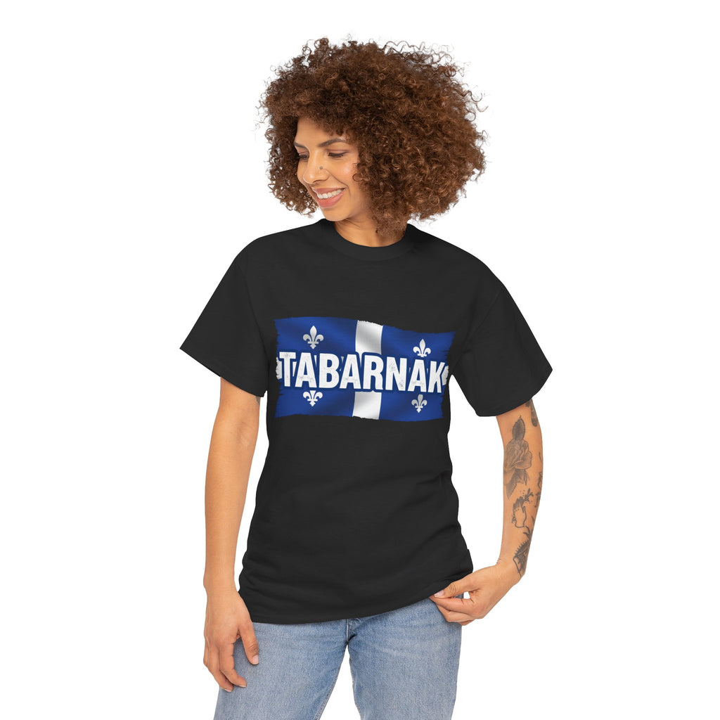 Tabarnak Quebec Flag Tee — Funny Quebecois Pride T-Shirt