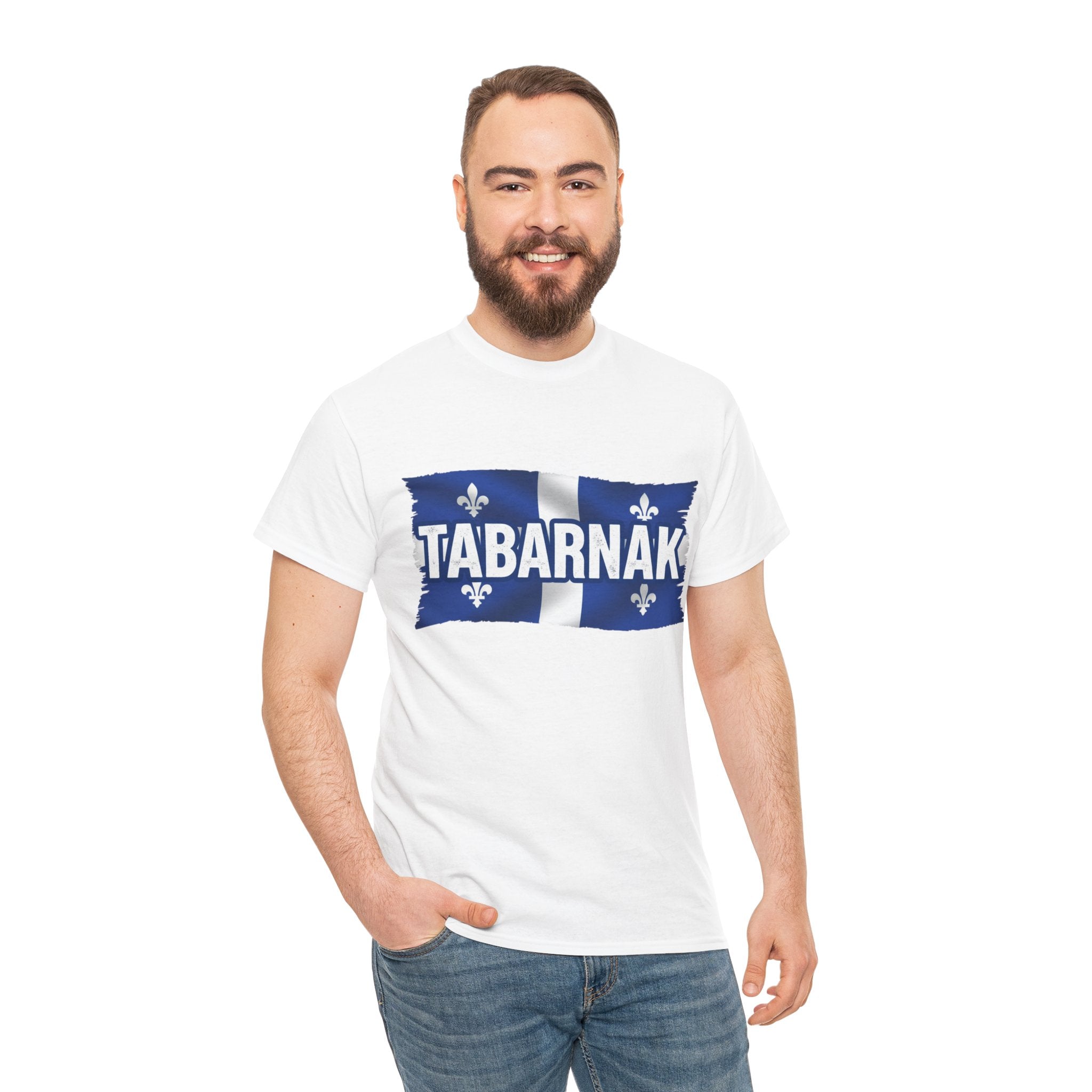 Tabarnak Quebec Flag Tee — Funny Quebecois Pride T-Shirt