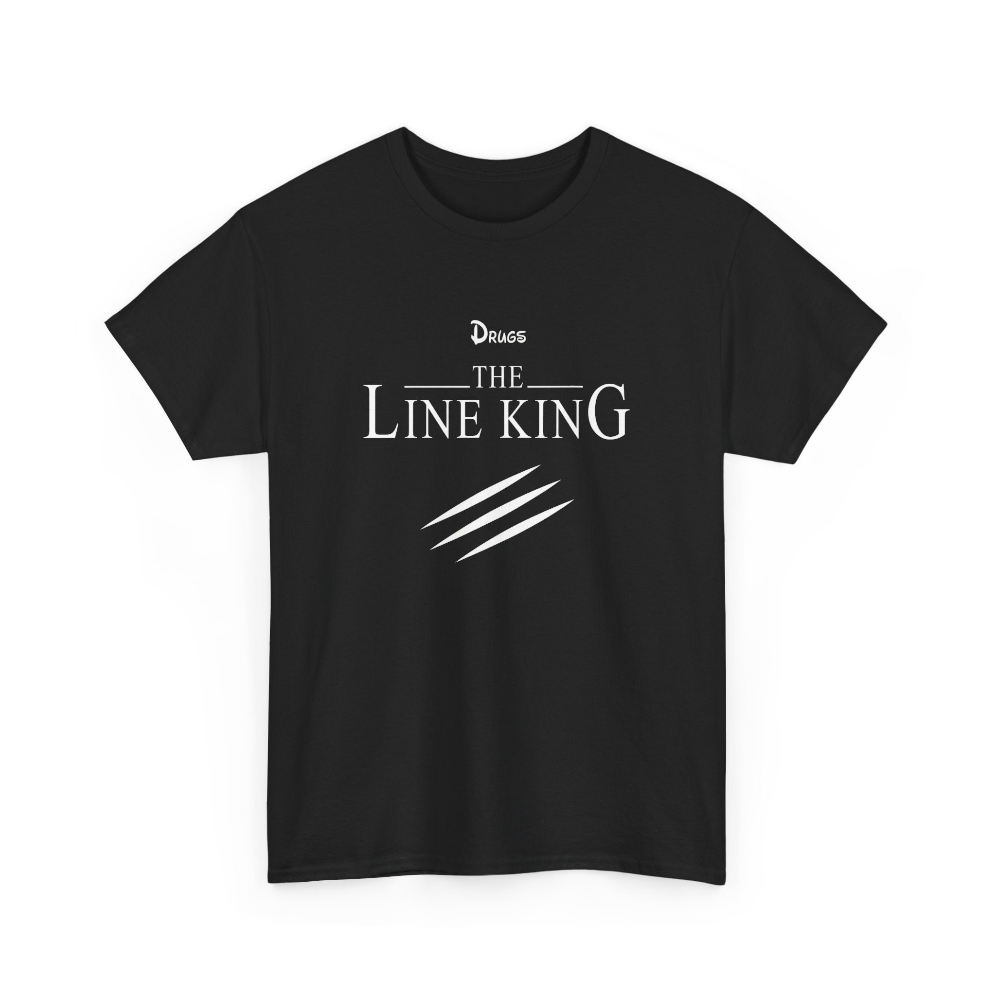 The Line King T‑Shirt — Funny Graphic Tee with 'The Line King' Text