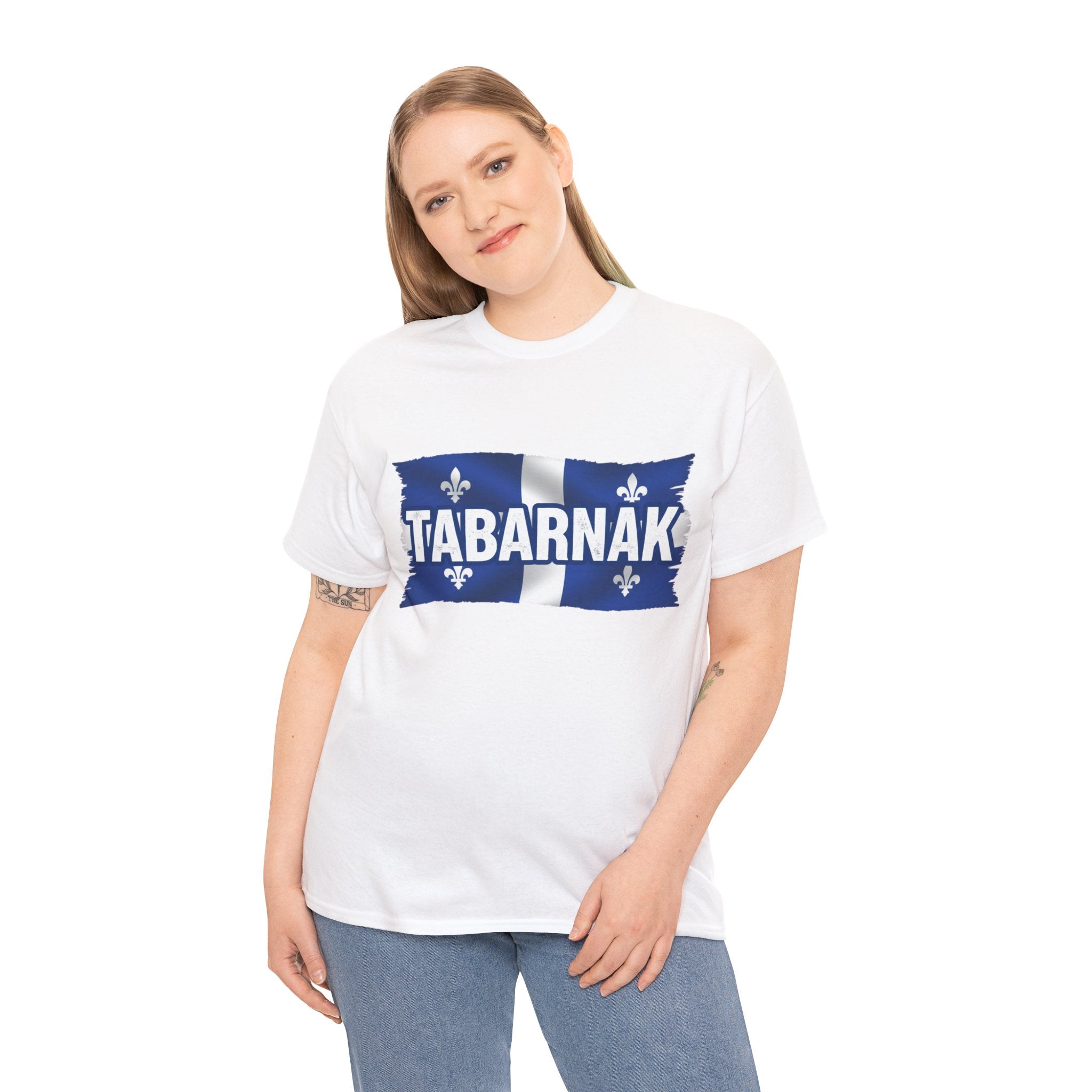 Tabarnak Quebec Flag Tee — Funny Quebecois Pride T-Shirt