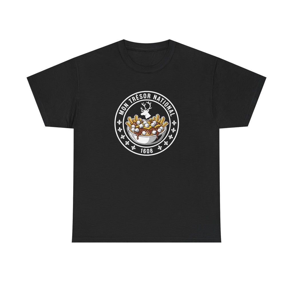 Cereal Bowl Crest T-Shirt — “Mon Tresor National” Retro Badge Tee