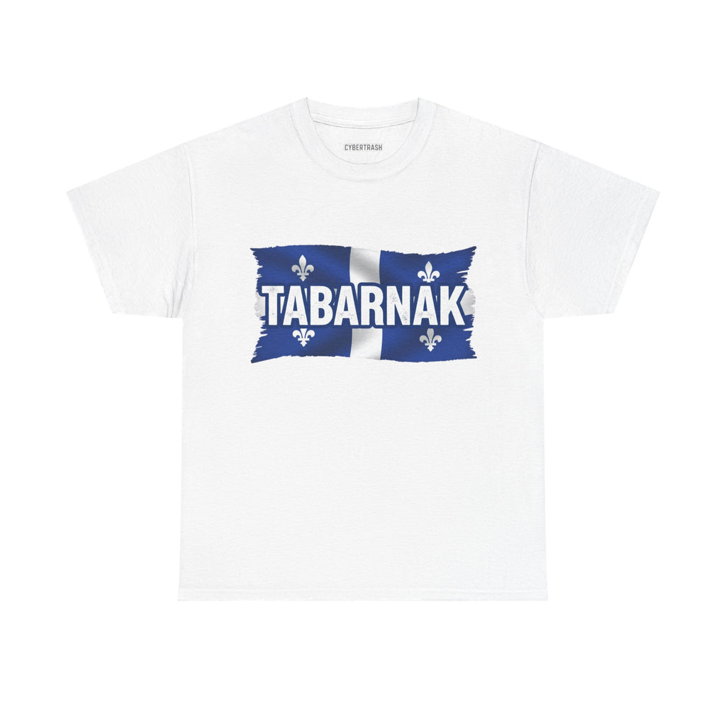 Tabarnak Quebec Flag Tee — Funny Quebecois Pride T-Shirt