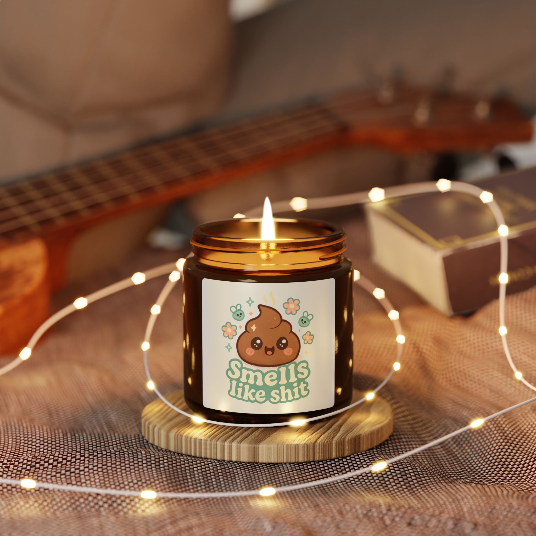 Funny Scented Candle, Smells Like Sh*t, Gag Gift, Home Décor, Unique Birthday Present, Amber Jar Candle